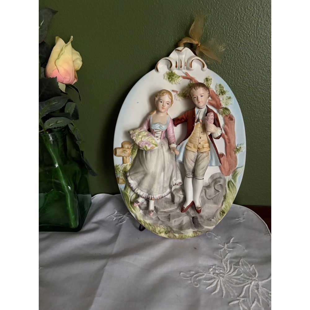 Vintage Arnart Courting Couple Plaque